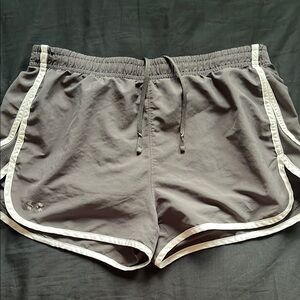 Under Armour Gray Athletic Shorts Lightweight Design